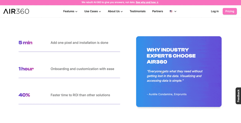 Voice of Customer pop-up