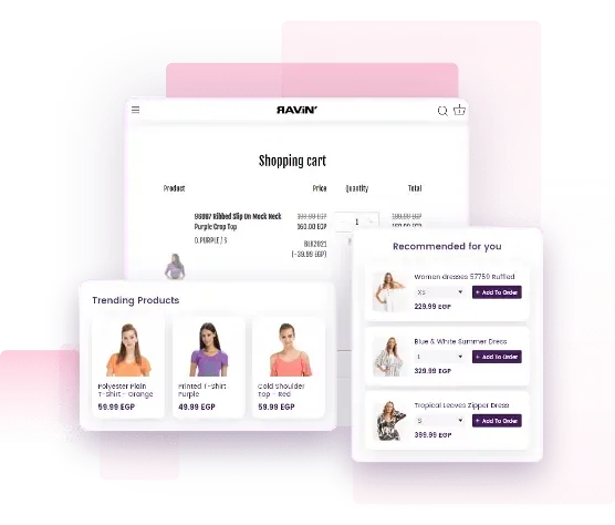 illustration of a person looking at a large screen with data visualizations