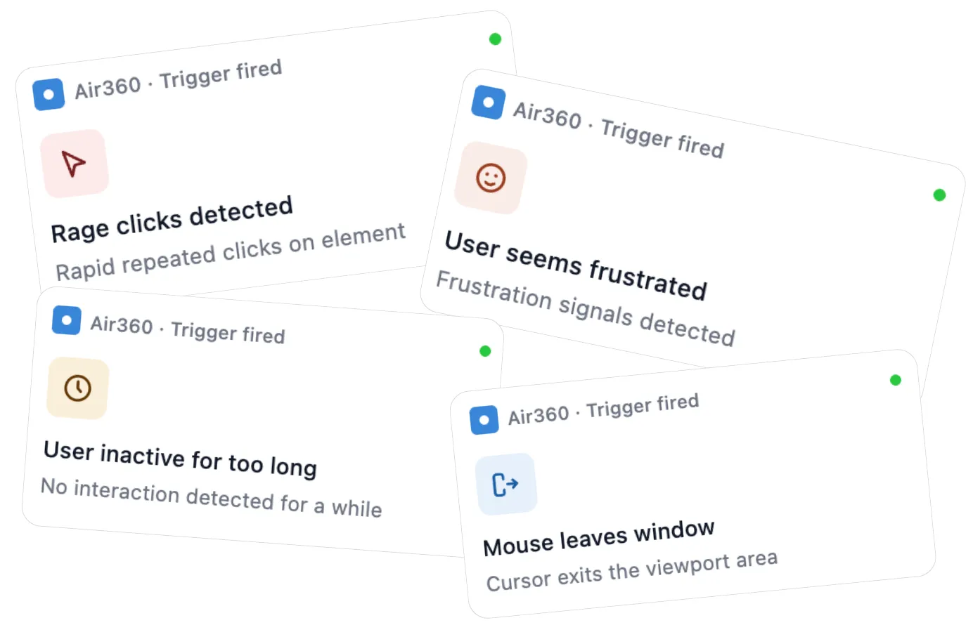 Air360 Surveys triggers
