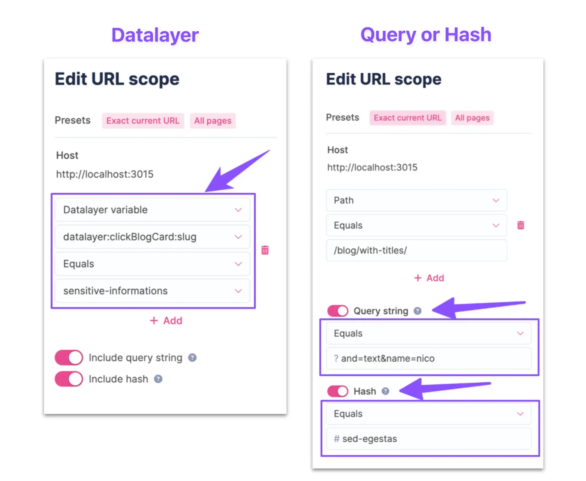 Improved scoping in the OPA