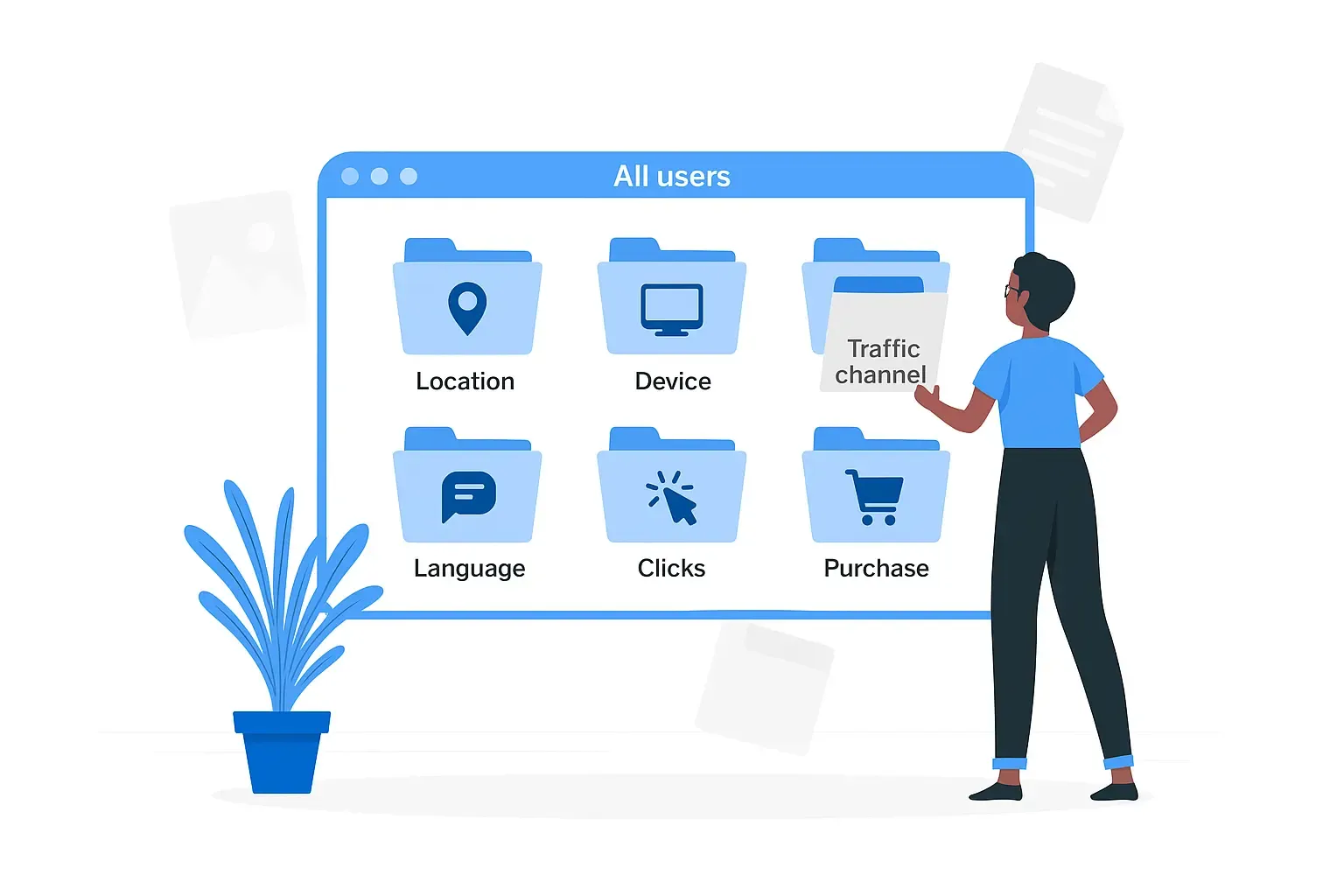 Data segmentation example as a folder