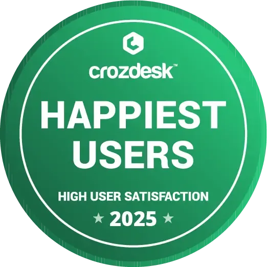 Air360 Crozdesk Happiest Users Badge