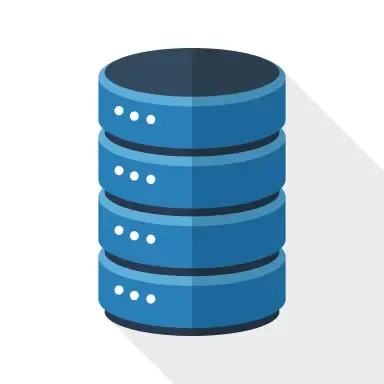 Database icon representing secure data storage