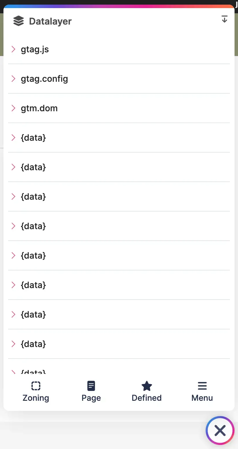data layer example